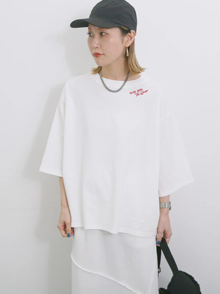 ◎ポンチロゴ刺繍プルオーバー（オフホワイト/サックスブルー/ＴＯＰグレー）｜Samansa Mos2 blue（サマンサモスモス ブルー）通販