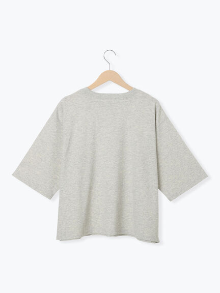 ◎ポンチロゴ刺繍プルオーバー（オフホワイト/サックスブルー/ＴＯＰグレー）｜Samansa Mos2 blue（サマンサモスモス ブルー）通販
