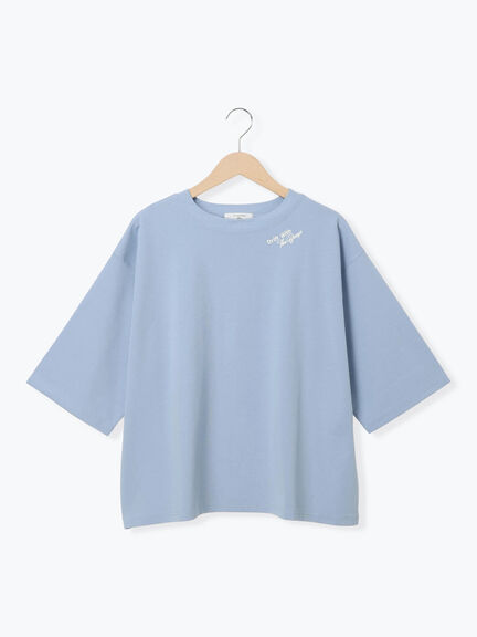 ◎ポンチロゴ刺繍プルオーバー（オフホワイト/サックスブルー/ＴＯＰグレー）｜Samansa Mos2 blue（サマンサモスモス ブルー）通販