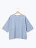 ◎ポンチロゴ刺繍プルオーバー（オフホワイト/サックスブルー/ＴＯＰグレー）｜Samansa Mos2 blue（サマンサモスモス ブルー）通販