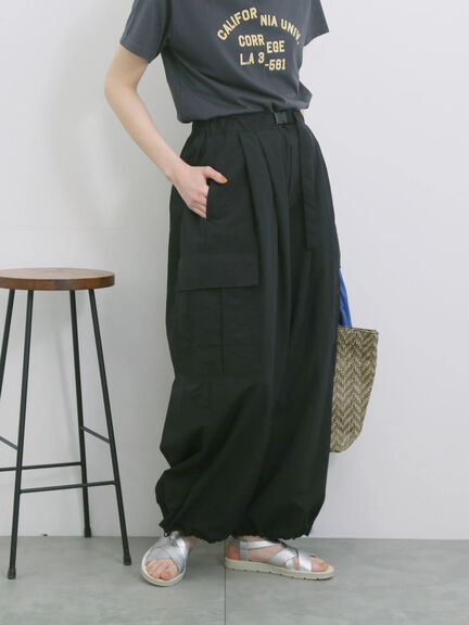 ◎ナイロンカーゴパンツ（ブラック/ライトベージュ/カーキ）｜Samansa Mos2 blue（サマンサモスモス ブルー）通販