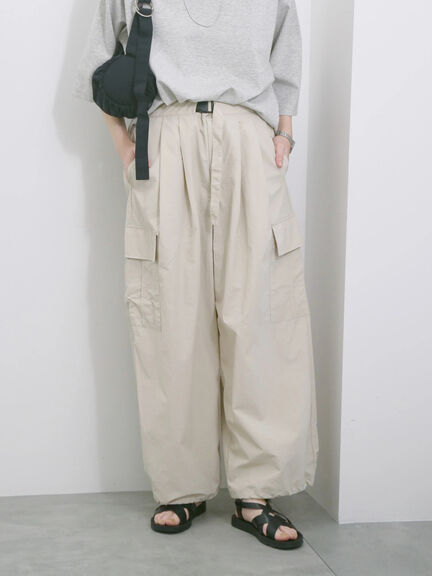 ◎ナイロンカーゴパンツ（ブラック/ライトベージュ/カーキ）｜Samansa Mos2 blue（サマンサモスモス ブルー）通販