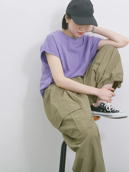 ◎ナイロンカーゴパンツ（ブラック/ライトベージュ/カーキ）｜Samansa Mos2 blue（サマンサモスモス ブルー）通販