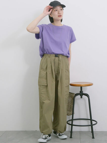 ◎ナイロンカーゴパンツ（ブラック/ライトベージュ/カーキ）｜Samansa Mos2 blue（サマンサモスモス ブルー）通販