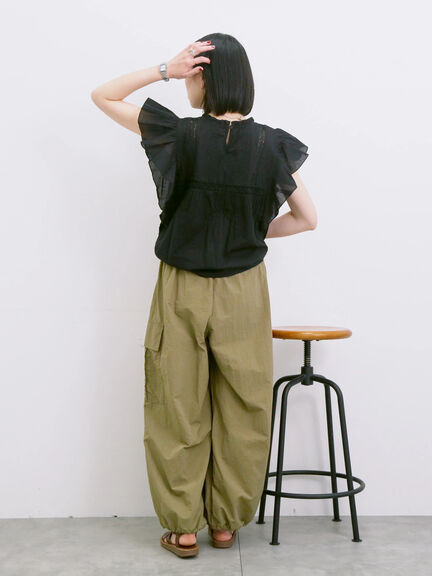 ◎ナイロンカーゴパンツ（ブラック/ライトベージュ/カーキ）｜Samansa Mos2 blue（サマンサモスモス ブルー）通販