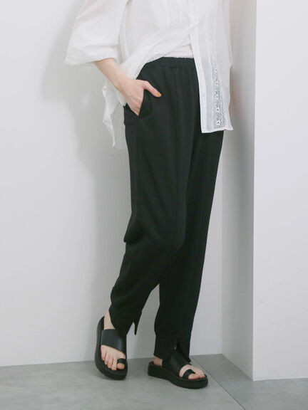 ◎裏毛センタースリットパンツ（チャコールグレー/ブラック/ＴＯＰグレー）｜Samansa Mos2 blue（サマンサモスモス ブルー）通販
