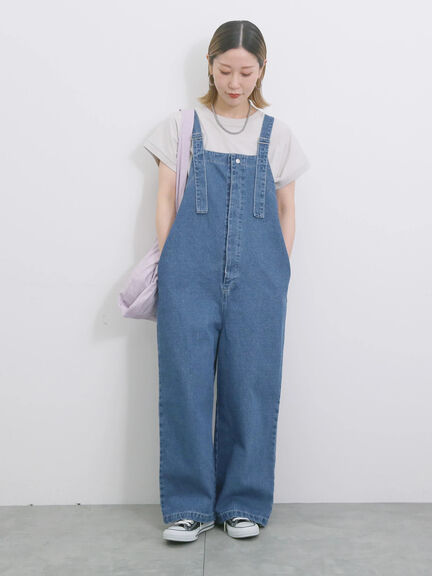◎デニムオーバーオール（オフホワイト/ブルー/ネイビー）｜Samansa Mos2 blue（サマンサモスモス ブルー）通販