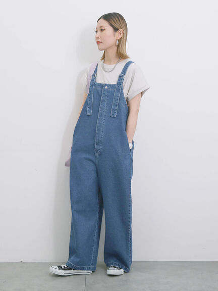 ◎デニムオーバーオール（オフホワイト/ブルー/ネイビー）｜Samansa Mos2 blue（サマンサモスモス ブルー）通販
