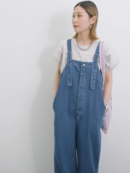 ◎デニムオーバーオール（オフホワイト/ブルー/ネイビー）｜Samansa Mos2 blue（サマンサモスモス ブルー）通販