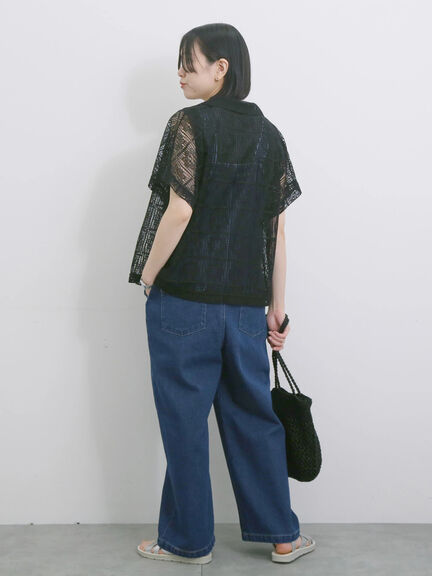 ◎デニムオーバーオール（オフホワイト/ブルー/ネイビー）｜Samansa Mos2 blue（サマンサモスモス ブルー）通販