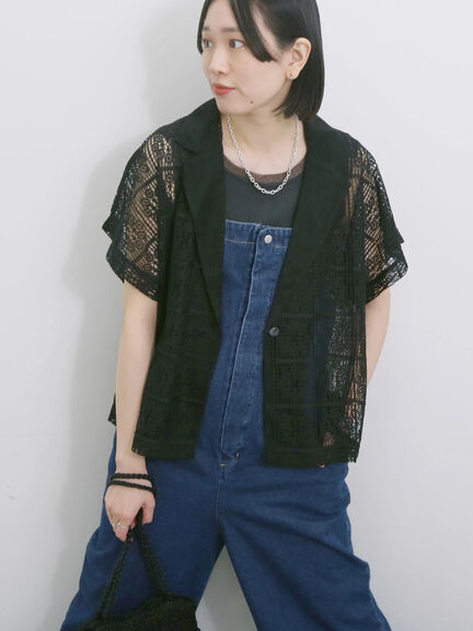 ◎デニムオーバーオール（オフホワイト/ブルー/ネイビー）｜Samansa Mos2 blue（サマンサモスモス ブルー）通販