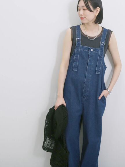 ◎デニムオーバーオール（オフホワイト/ブルー/ネイビー）｜Samansa Mos2 blue（サマンサモスモス ブルー）通販