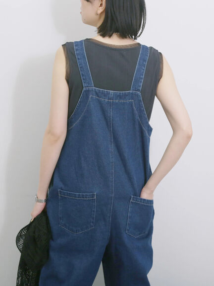 ◎デニムオーバーオール（オフホワイト/ブルー/ネイビー）｜Samansa Mos2 blue（サマンサモスモス ブルー）通販