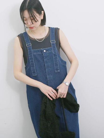 ◎デニムオーバーオール（オフホワイト/ブルー/ネイビー）｜Samansa Mos2 blue（サマンサモスモス ブルー）通販