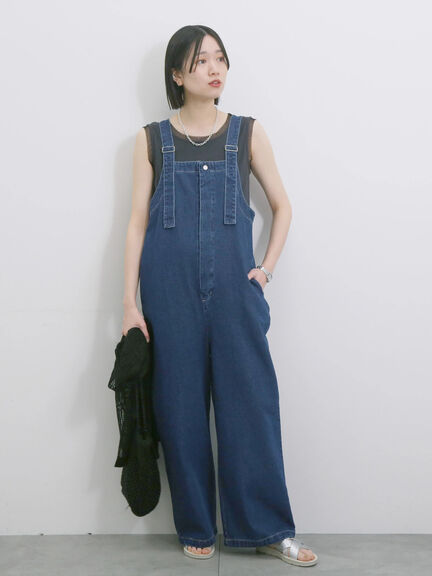 ◎デニムオーバーオール（オフホワイト/ブルー/ネイビー）｜Samansa Mos2 blue（サマンサモスモス ブルー）通販