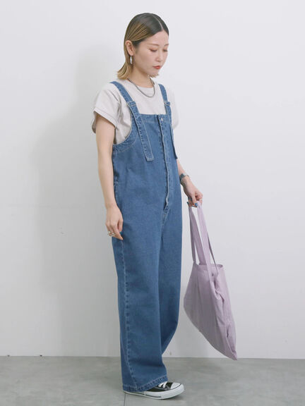 ◎デニムオーバーオール（オフホワイト/ブルー/ネイビー）｜Samansa Mos2 blue（サマンサモスモス ブルー）通販