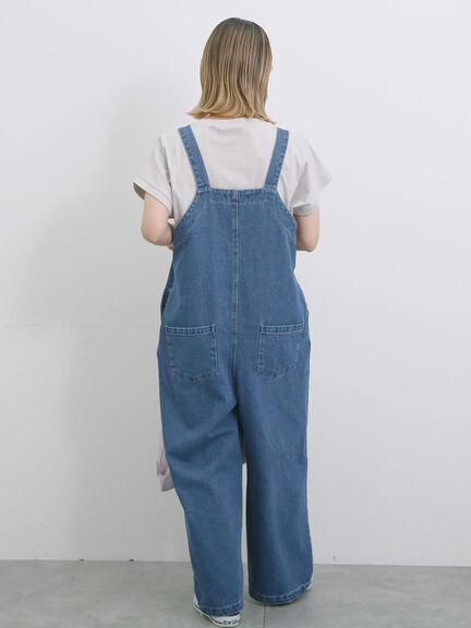◎デニムオーバーオール（オフホワイト/ブルー/ネイビー）｜Samansa Mos2 blue（サマンサモスモス ブルー）通販