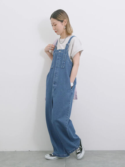 ◎デニムオーバーオール（オフホワイト/ブルー/ネイビー）｜Samansa Mos2 blue（サマンサモスモス ブルー）通販