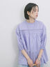 ◎ピンタックギャザーブラウス（オフホワイト/ブラック/ラベンダー）｜Samansa Mos2 blue（サマンサモスモス ブルー）通販