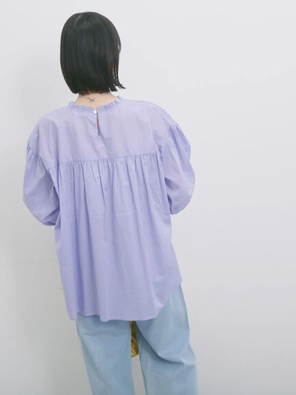 ◎ピンタックギャザーブラウス（オフホワイト/ブラック/ラベンダー）｜Samansa Mos2 blue（サマンサモスモス ブルー）通販