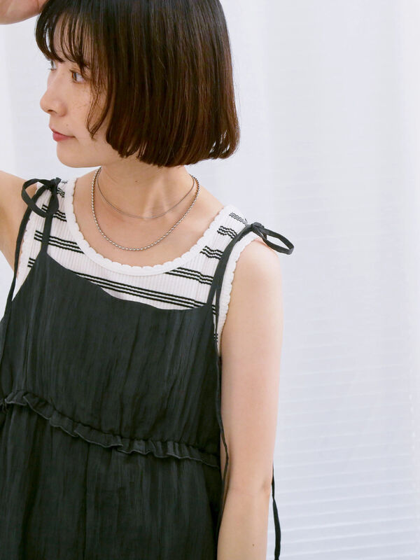 セール】 ◎アソートリブタンク（オフホワイト/ホワイト/ブラック