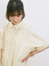 ◎サイドギャザーシャツワンピース（ブラック/ベージュ/サックスブルー）｜Samansa Mos2 blue（サマンサモスモス ブルー）通販