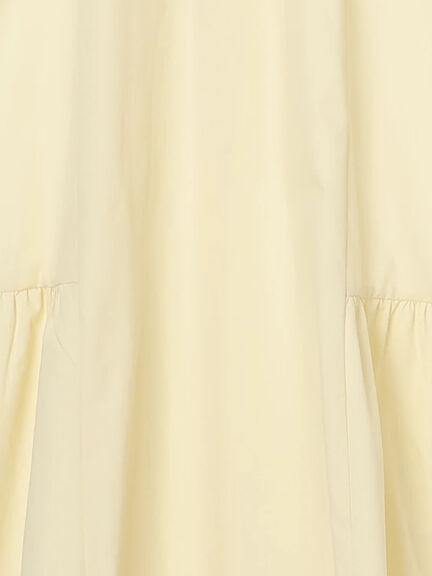 ◎サイドギャザーシャツワンピース（ブラック/ベージュ/サックスブルー）｜Samansa Mos2 blue（サマンサモスモス ブルー）通販