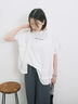 ◎【接触冷感】ロゴプリントチュニック（オフホワイト/ブラック/ベージュ）｜Samansa Mos2 blue（サマンサモスモス ブルー）通販