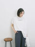 ◎【接触冷感】ロゴプリントチュニック（オフホワイト/ブラック/ベージュ）｜Samansa Mos2 blue（サマンサモスモス ブルー）通販