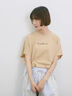 ◎【接触冷感】ロゴプリントチュニック（オフホワイト/ブラック/ベージュ）｜Samansa Mos2 blue（サマンサモスモス ブルー）通販