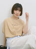 ◎【接触冷感】ロゴプリントチュニック（オフホワイト/ブラック/ベージュ）｜Samansa Mos2 blue（サマンサモスモス ブルー）通販