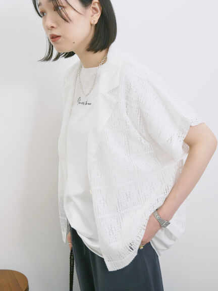 ◎【接触冷感】ロゴプリントチュニック（オフホワイト/ブラック/ベージュ）｜Samansa Mos2 blue（サマンサモスモス ブルー）通販