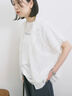 ◎【接触冷感】ロゴプリントチュニック（オフホワイト/ブラック/ベージュ）｜Samansa Mos2 blue（サマンサモスモス ブルー）通販