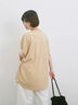 ◎【接触冷感】ロゴプリントチュニック（オフホワイト/ブラック/ベージュ）｜Samansa Mos2 blue（サマンサモスモス ブルー）通販
