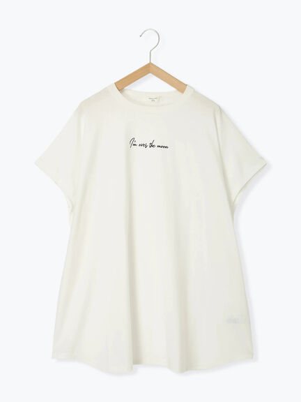 ◎【接触冷感】ロゴプリントチュニック（オフホワイト/ブラック/ベージュ）｜Samansa Mos2 blue（サマンサモスモス ブルー）通販
