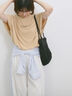 ◎【接触冷感】ロゴプリントチュニック（オフホワイト/ブラック/ベージュ）｜Samansa Mos2 blue（サマンサモスモス ブルー）通販
