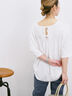 ◎【接触冷感】バックリボンTシャツ（オフホワイト）｜Samansa Mos2 blue（サマンサモスモス ブルー）通販