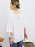 ◎【接触冷感】バックリボンTシャツ（オフホワイト/チャコールグレー/サックスブルー）｜Samansa Mos2 blue（サマンサモスモス ブルー）通販