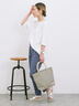 ◎【接触冷感】バックリボンTシャツ（オフホワイト/チャコールグレー/サックスブルー）｜Samansa Mos2 blue（サマンサモスモス ブルー）通販