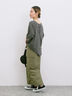 ◎【接触冷感】バックリボンTシャツ（オフホワイト/チャコールグレー/サックスブルー）｜Samansa Mos2 blue（サマンサモスモス ブルー）通販