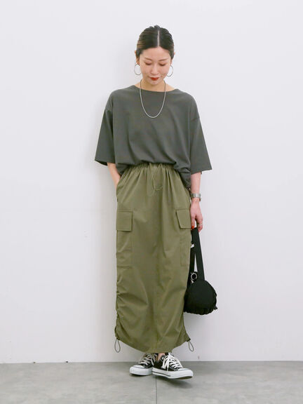 ◎【接触冷感】バックリボンTシャツ（オフホワイト/チャコールグレー/サックスブルー）｜Samansa Mos2 blue（サマンサモスモス ブルー）通販