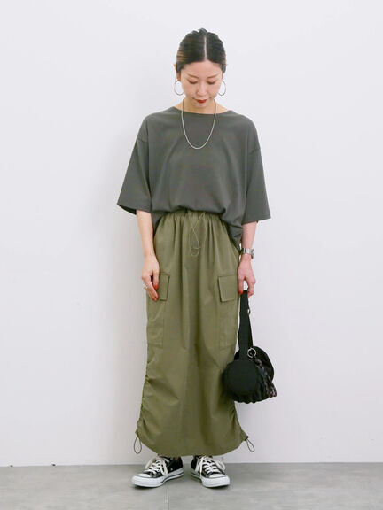 ◎【接触冷感】バックリボンTシャツ（オフホワイト/チャコールグレー/サックスブルー）｜Samansa Mos2 blue（サマンサモスモス ブルー）通販