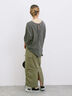 ◎【接触冷感】バックリボンTシャツ（オフホワイト/チャコールグレー/サックスブルー）｜Samansa Mos2 blue（サマンサモスモス ブルー）通販