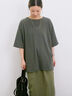 ◎【接触冷感】バックリボンTシャツ（オフホワイト/チャコールグレー/サックスブルー）｜Samansa Mos2 blue（サマンサモスモス ブルー）通販