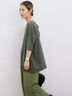 ◎【接触冷感】バックリボンTシャツ（オフホワイト/チャコールグレー/サックスブルー）｜Samansa Mos2 blue（サマンサモスモス ブルー）通販