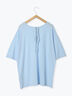 ◎【接触冷感】バックリボンTシャツ（オフホワイト/チャコールグレー/サックスブルー）｜Samansa Mos2 blue（サマンサモスモス ブルー）通販