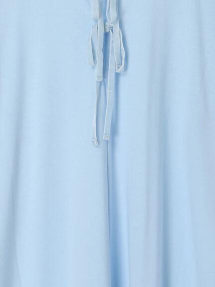 ◎【接触冷感】バックリボンTシャツ（オフホワイト/チャコールグレー/サックスブルー）｜Samansa Mos2 blue（サマンサモスモス ブルー）通販