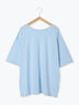 ◎【接触冷感】バックリボンTシャツ（オフホワイト/チャコールグレー/サックスブルー）｜Samansa Mos2 blue（サマンサモスモス ブルー）通販