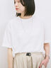 ◎【接触冷感】ビッグTシャツ（オフホワイト/チャコールグレー/ＴＯＰグレー）｜Samansa Mos2 blue（サマンサモスモス ブルー）通販