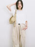 ◎【接触冷感】ビッグTシャツ（オフホワイト/チャコールグレー/ＴＯＰグレー）｜Samansa Mos2 blue（サマンサモスモス ブルー）通販